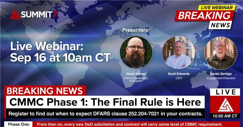 CMMC Phase 1 Webinar