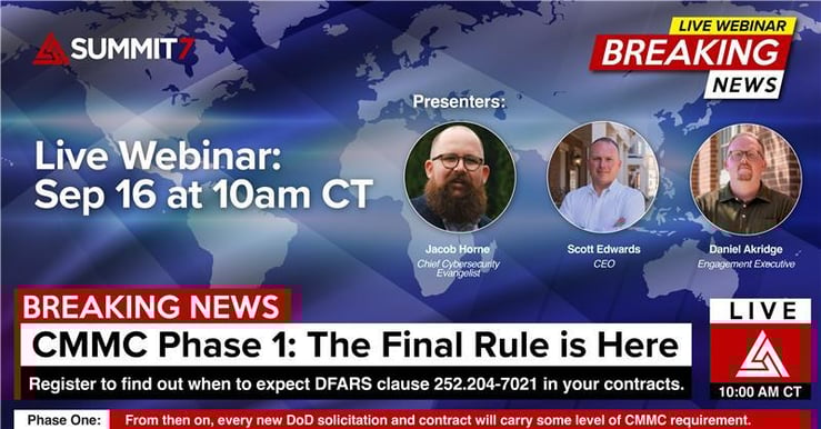 CMMC Phase 1 Webinar