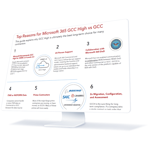 GCC vs GCC High Guide Snapshot Device