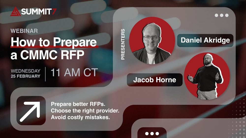 Webinar - How to Prepare a CMMC RFP